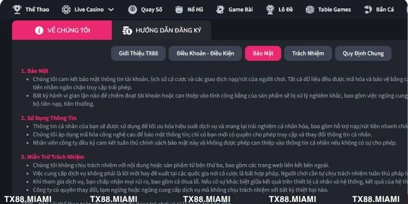 Chính sách bảo mật giúp thành viên đảm bảo an toàn 100%