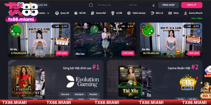 Cung cấp đủ mọi loại game bài nổi tiếng từ các nhà phát hành uy tín